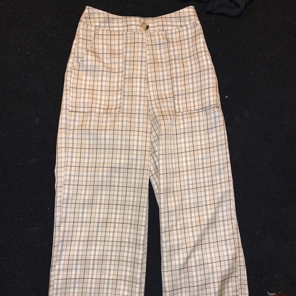 Plaid Tan Pants